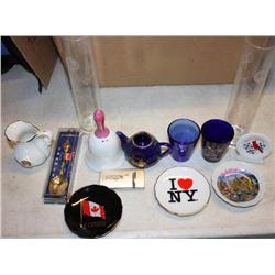 Bag with Misc. Shot Glasses and Plates