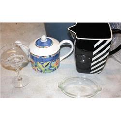 Box of Misc. China and Drinking Glasses