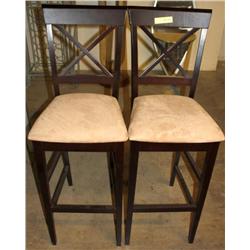 2 Black & Tan Chairs