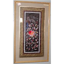 Framed Silk Art with Kids