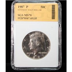 1987 P Kennedy Half Dollar MS70