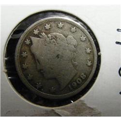 (2)   1908 Liberty Head Nickel