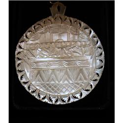 Hand Carved Mother of Pearl Last Supper Pendant