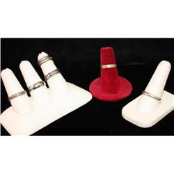 Lot of 6 Silver Rings