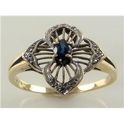 1920s  Sapphire & Diamond Ring