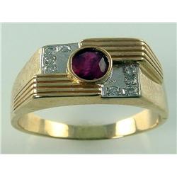 Custom AAA Grade Burmese Ruby & Diamond Ring