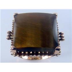 1930s AAA Grade Tigers Eye Ring