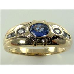 AAA Grade Tanzanite & Diamond Ring