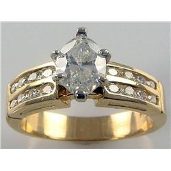 2.05ctw Marquise Shape Diamond Engagement Ring
