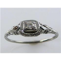 1920s Original Filigree Diamond Engagement Ring