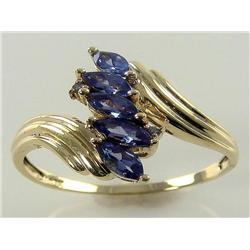 AAA Grade Tanzanite & Diamond Ring