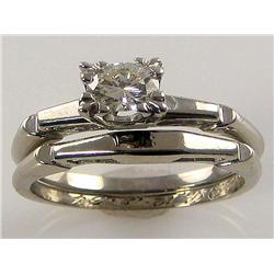 1940s Diamond Engagement Ring & Wedding Set
