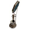 Image 3 : Vintage Gentlemen's Swing Mirror Shaving Station With Milk Glass Bowl