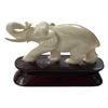 Image 2 : Antique Carved Elephant Carved Specimen On Stand