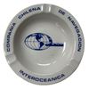 Image 9 : Vintage Nautical Collectibles: Ashtray, Holland Lines Delt Porcelain Boat, Brass Motor, & Framed Sil