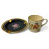 Image 1 : 2x Vintage Collectibles: Hand Painted Floral Ashtray & Bovey Pottery Mug