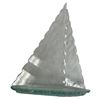 Image 2 : 2x Vintage Art Glass Sail Boats