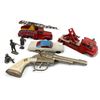 Image 1 : Assorted Vintage Toy: Marshal Cap Gun, Soldiers, & Die Cast Cars (Corgi & Dinky)
