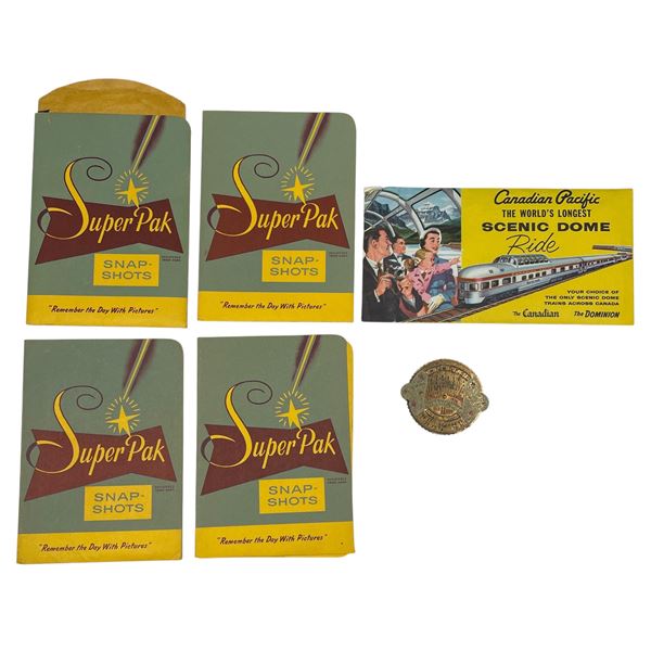 Vintage Variety: 1964-1974 Pocket Calendar, CP Rail Ephemera, & Snap Shot Sleeves