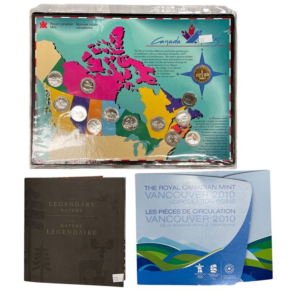 Assorted Canadian Coins: 125th Anniversary, 2010 Olympics, 2011 Uncirculated, & More