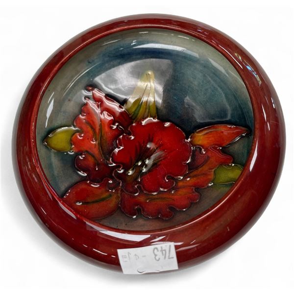 Vintage Flambe Moorcroft Floral Bowl