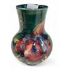 Image 1 : Vintage Green Moorcroft Floral Vase