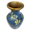 Image 2 : Vintage Cloisonne Blue Floral Vase