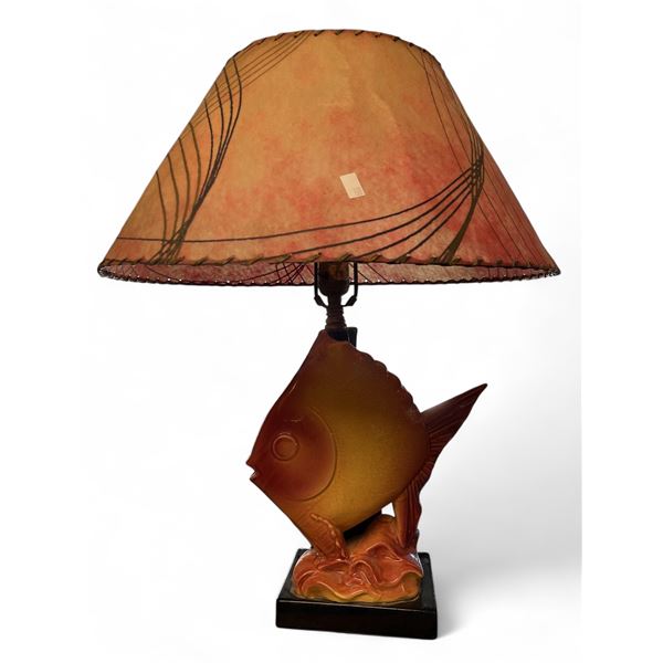 Mid Century Modern Ceramic Fish Lamp
