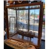 Image 1 : Beautiful Great Size H.M.S. Victory Model Ship In Oak Shadow Box With Midsection Plaque