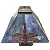 Image 2 : Vintage Stain Glass Dragon Fly Theme Shade Table Lamp
