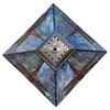 Image 3 : Vintage Stain Glass Dragon Fly Theme Shade Table Lamp