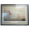 Image 1 : Vintage E.D. Walker "Fall Ships In The Mersey" Print