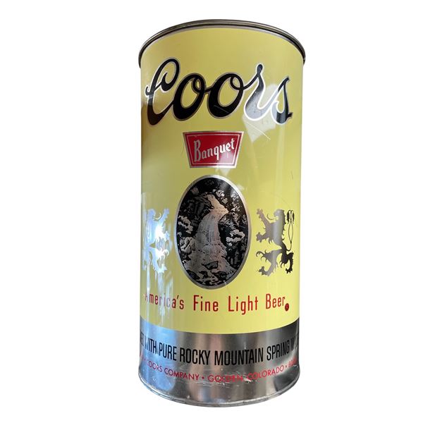 Vintage Coors Banquet Beer Metal Can
