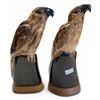 Image 1 : 2x Vintage Buffalo Horn Carved Birds