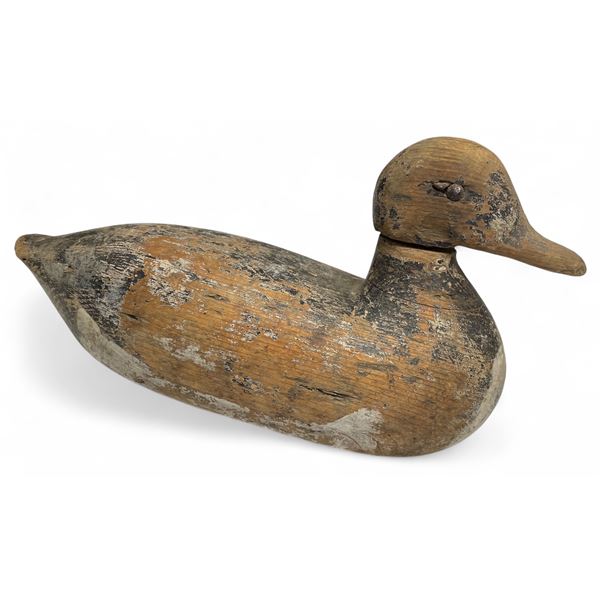 Antique Hand Made Working Wooden Duck Decoy