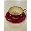 Image 3 : 2x Vintage Teacups & Saucers: Aynsley v& Royal Crown Derby