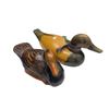 Image 1 : 2x Vintage Wooden Duck Figurines