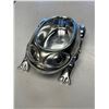 Image 2 : 2x First Nations Collectibles: Leather Wallet & Metal Frog Bowl