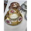 Image 2 : 15x Pieces Of Vintage Tea Cups & Saucers: Fenton, Spode's, Nippon, Wedgwood, & More