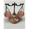 Image 2 : Vintage Lion Footed Pink Quartz Scale Of Justice