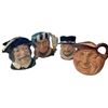 Image 1 : 4x Vintage Royal Doulton Toby Mugs
