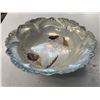 Image 2 : Antique Hand Painted Iridescent Bowl Marked 16. On Bottom