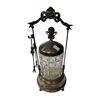 Image 1 : Antique Pickle Castor With Duncan "Late Block" Glass Jar