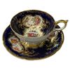 Image 2 : Vintage Aynsley "Aristocrat" Hand Painted Tea Cup & Saucer With Stand