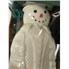 Image 3 : 2x Belleek Christmas Ornaments: Snowman & Santa Claus