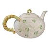 Image 2 : 3x Belleek Shamrock Collectibles: Teapot With Extra Lid & Tall Mug
