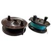 Image 1 : 2x Vintage Fishing Reels: Steelite No.1869 & ELO Bakelite
