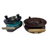 Image 2 : 2x Vintage Fishing Reels: Steelite No.1869 & ELO Bakelite