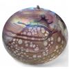 Image 1 : 1984 Artist Signed Hand Blown Oil Lamp Mount St. Helens Ash Glass