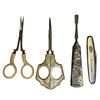 Image 2 : Vintage Variety: Hat Pins, Scissors, & Abalone Finger Nail Cleaner